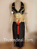 Street Fighter 5 CHUN LI Black Golden Cosplay Costume