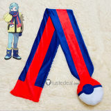 Pokemon Scarlet and Violet Grusha Blue Styled Wig Scarf Cosplay Props Accessory