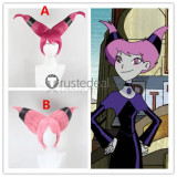 Tales of the Teen Titans DC Comics Jinx Pink Styled Cosplay Wig
