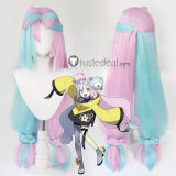 Pokemon Scarlet and Violet Gym Leader Iono Pink Blue Cosplay Wig