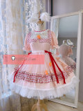 Touhou Project Tewi Inaba Pink Lolita Dress Rabbit Cosplay Costume