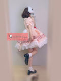 Touhou Project Tewi Inaba Pink Lolita Dress Rabbit Cosplay Costume