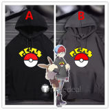 Pokemon Scarlet and Violet Penny Black Grey Hoodie Cosplay Costume