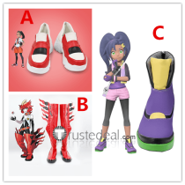 Pokemon Rita Scarlet Violet Mela Nemona Cosplay Shoes Boots