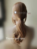 Monkey Island 2 Guybrush Ulysses Threepwood Pirate Dark Blonde Ponytail Cosplay Wig