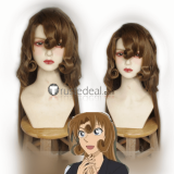 Detective Conan Haibara Ai Yukiko Kudo Brown Cosplay Wig