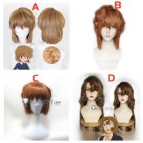 Detective Conan Haibara Ai Yukiko Kudo Brown Cosplay Wig