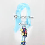 Pokemon Scarlet and Violet Grusha Blue Styled Wig Scarf Cosplay Props Accessory