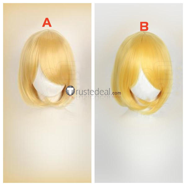 Darkstalkers BB Hood Baby Bonnie Hood Cosplay Yellow Blonde Wig