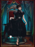 Wednesday Addams Prom Gown Black Cosplay Costume 2