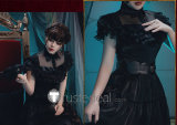 Wednesday Addams Prom Gown Black Cosplay Costume 2