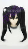 Love Live Nico Yazawa Black Ponytails Cosplay Wig Hair Bows