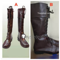 Bloodborne Lady Maria Brown Cosplay Shoes Boots