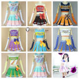 Love Live SR Cheerleaders Maki Eli Minami Koizumi Tojo Nico Kosaka Rin Umi Cosplay Costumes