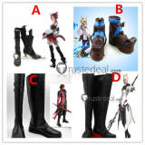 Final Fantasy 14 Miqo'te Y'shtola Rhul Genesis Rhapsodos Black Cosplay Boots Shoes