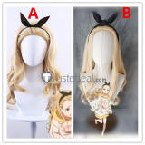 Lycoris Recoil Kurumi Blonde Curly Cosplay Wigs