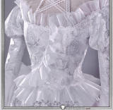 iCOS Rozen Maiden Kirakishou White Gothic Lolita Devil Cosplay Costume