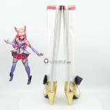 League of Legends Star Guardian Ahri White Golden Cosplay Boots Shoes Socks