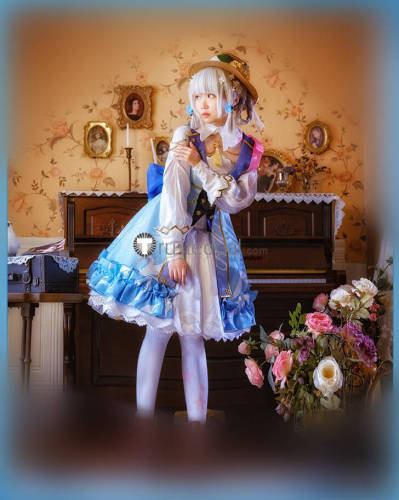 Genshin Impact Kamisato Ayaka Springbloom Missive Cosplay Costume 2
