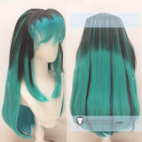Urusei Yatsura Lum Invader Ramu Blue Green Black Buns Cosplay Wig Yellow Hair Accessories