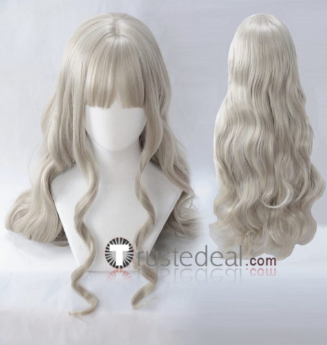 Darling in the Franxx Kokoro Code 556 Ashen Gray Blonde Curly Cosplay Wig