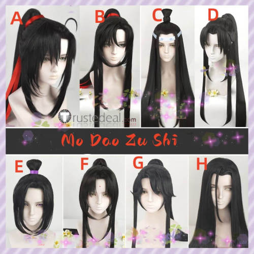 Mo Dao Zu Shi Lan Wangji Wei Wuxian Wei Ying Wen Ning Jiang Cheng Jin Ling Mo Xuanyu Cosplay Wigs