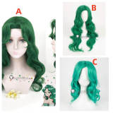 Sailor Moon Sailor Neptune Michiru Kaioh Green Cosplay Wigs