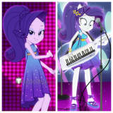 My Little Pony Equestria Girls Spring Breakdown Rarity Purple Dress Cosplay Costume