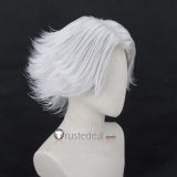 Final Fantasy14 FFXIV Gyr Abanian Plait Miqote Hair Cid nan Garlond Venat Silver Styled Cosplay Wig