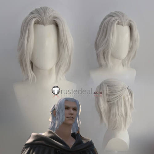 Final Fantasy FFXIV FF14 Emet-Selch Crystal Exarch G'raha Tia Styled Cosplay Wig