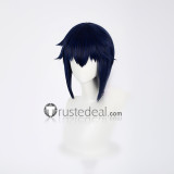 Shugo Chara Ikuto Tsukiyomi Death Rebel Blue Black Cosplay Wig