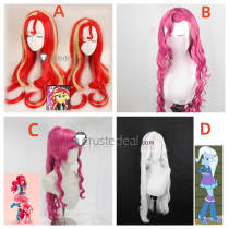 My Little Pony Equestria Girls Sunset Shimmer Pinkie Pie Trixie Lulamoon Styled Cosplay Wig