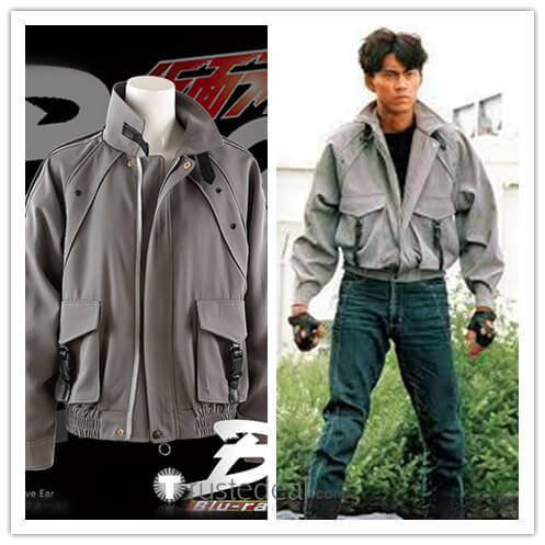 Kamen Rider Black Kohtaro Kotaro Minami Grey Jacket Daily Wear Cosplay Costume