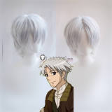 Spice and Wolf Kraft Lawrence Grey Silver White Styled Cosplay Wig