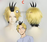 Haikyuu Kenma Kozume Kiyoomi Sakusa Kanji Koganegawa Blonde Black Cosplay Wigs