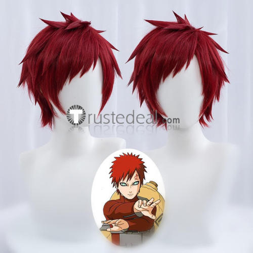 Naruto Shippuden Gaara Kushina Uzumaki Red Cosplay Wig