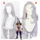 Final Fantasy IX Kuja Silver Grey White Cosplay Wig