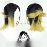 Haikyuu Kenma Kozume Blonde Black Genderbend Female Long Cosplay Wigs