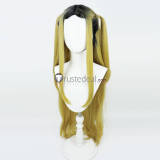 Haikyuu Kenma Kozume Blonde Black Genderbend Female Long Cosplay Wigs