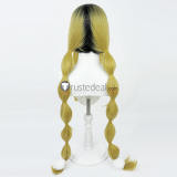 Haikyuu Kenma Kozume Blonde Black Genderbend Female Long Cosplay Wigs