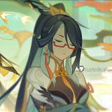 Genshin Impact Madame Ping Young Guizhong Haagentus Cloud Retainer New Skin Cosplay Wig
