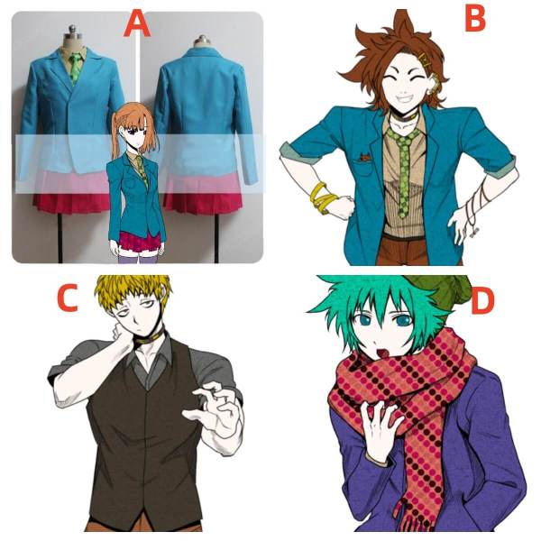 Your Turn to Die Sara Chidouin Joe Tazuna Keiji Shinogi Sou Hiyori Cosplay Costume