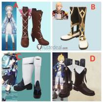 Genshin Impact Kaveh Wanderer Scaramouche Mika Schmidt Kamisato Ayaka Cosplay Shoes Boots