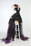 Puella Magi Madoka Magica Akuma Homura Demon Flame Devil Cosplay Costume