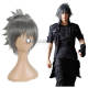 Final Fantasy XV Noctis Lucius Caelum Grey Black Styled Cosplay Wig
