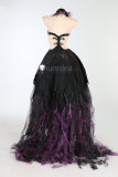 Puella Magi Madoka Magica Akuma Homura Demon Flame Devil Cosplay Costume