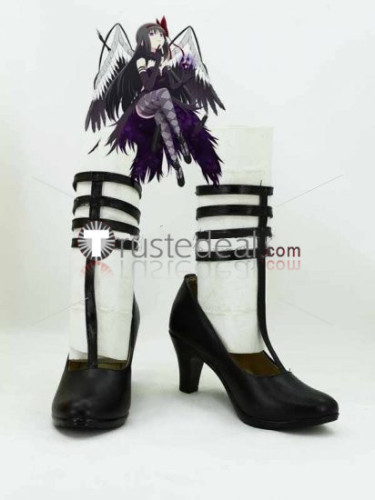 Puella Magi Madoka Magica Akuma Homura Demon Flame Devil Cosplay Costume