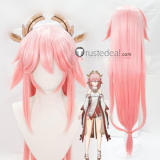 Genshin Impact Shenhe Genderbend Male Yae Miko Cosplay Wigs