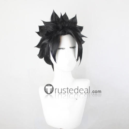 Black Short Styled Cosplay Wig