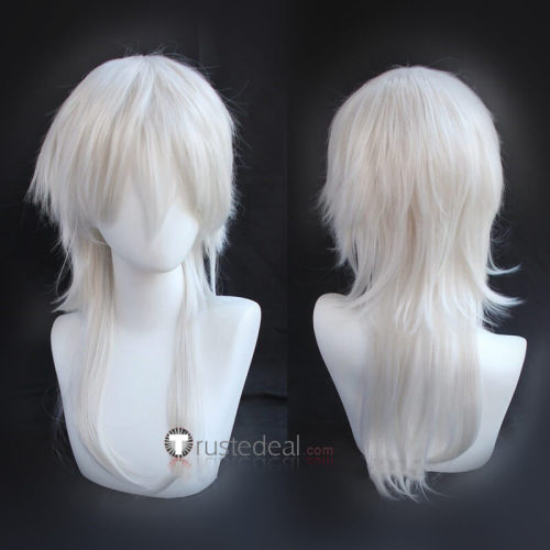 Bungou Stray Dogs Yukichi Fukuzawa Silver White Cosplay Wigs